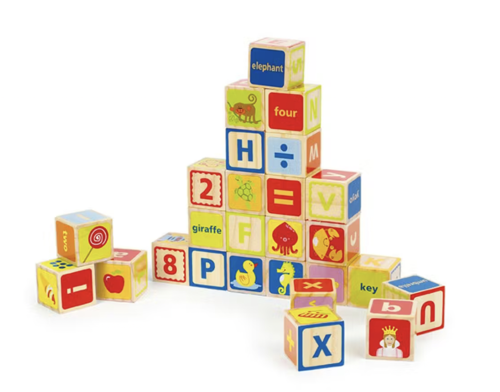 Hape Wooden Alphabet Icon Blocks