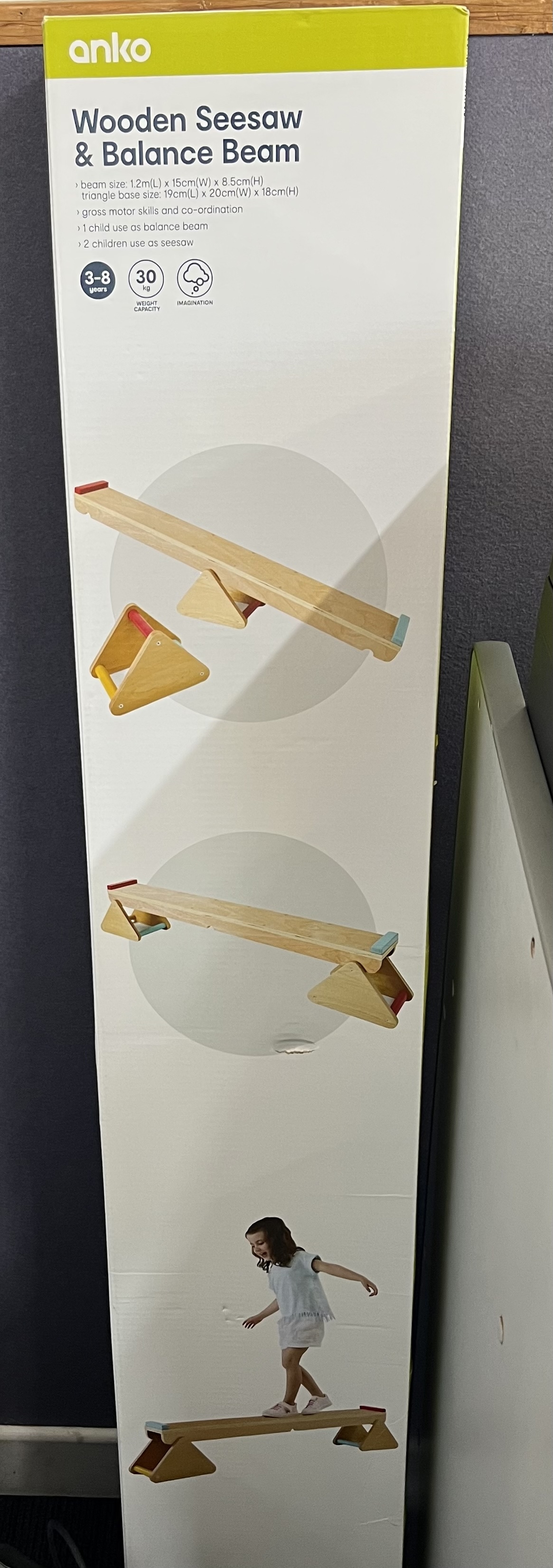 Wooden Seesaw & Balance Beam 