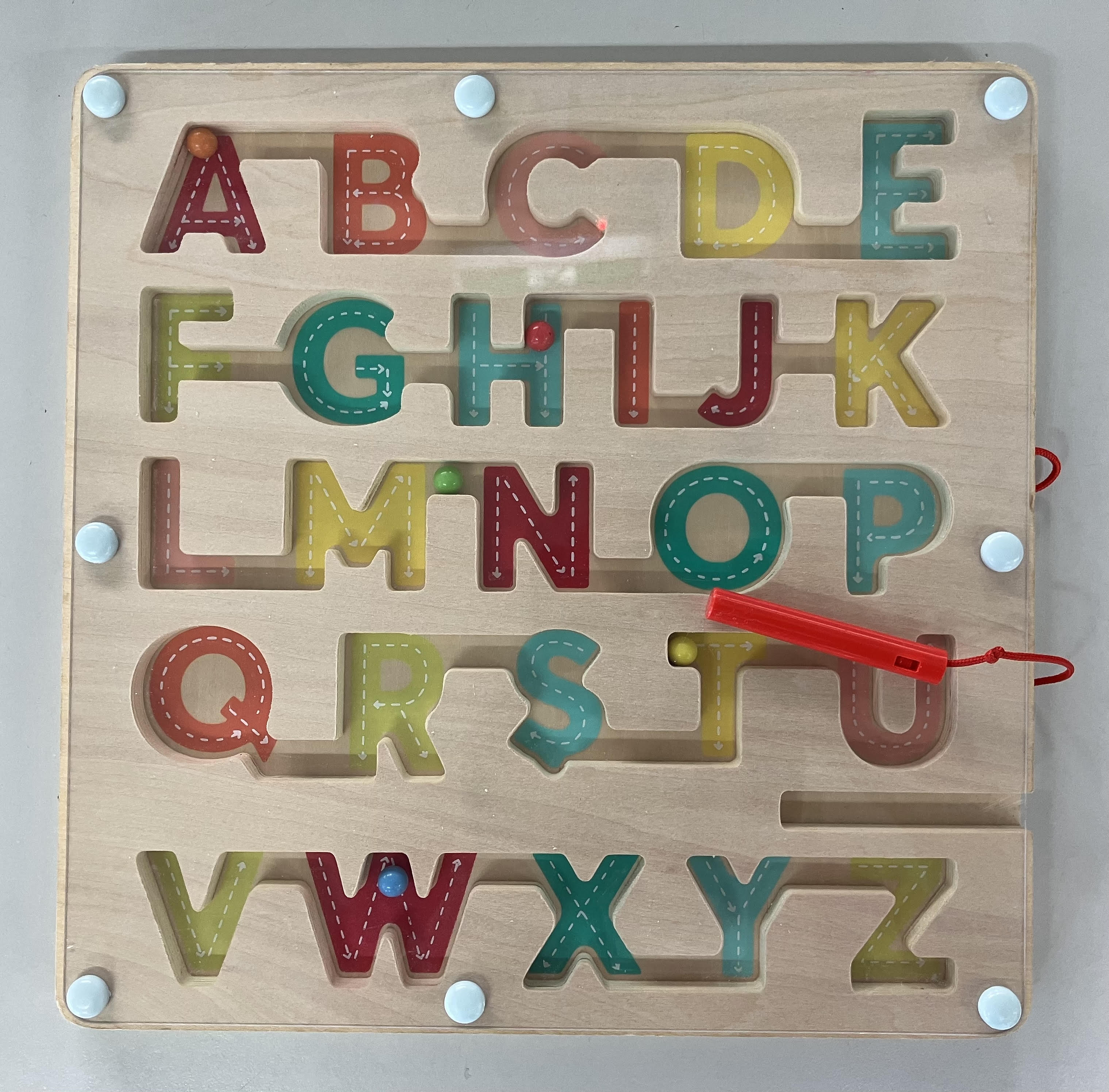 Magnetic alphabet board