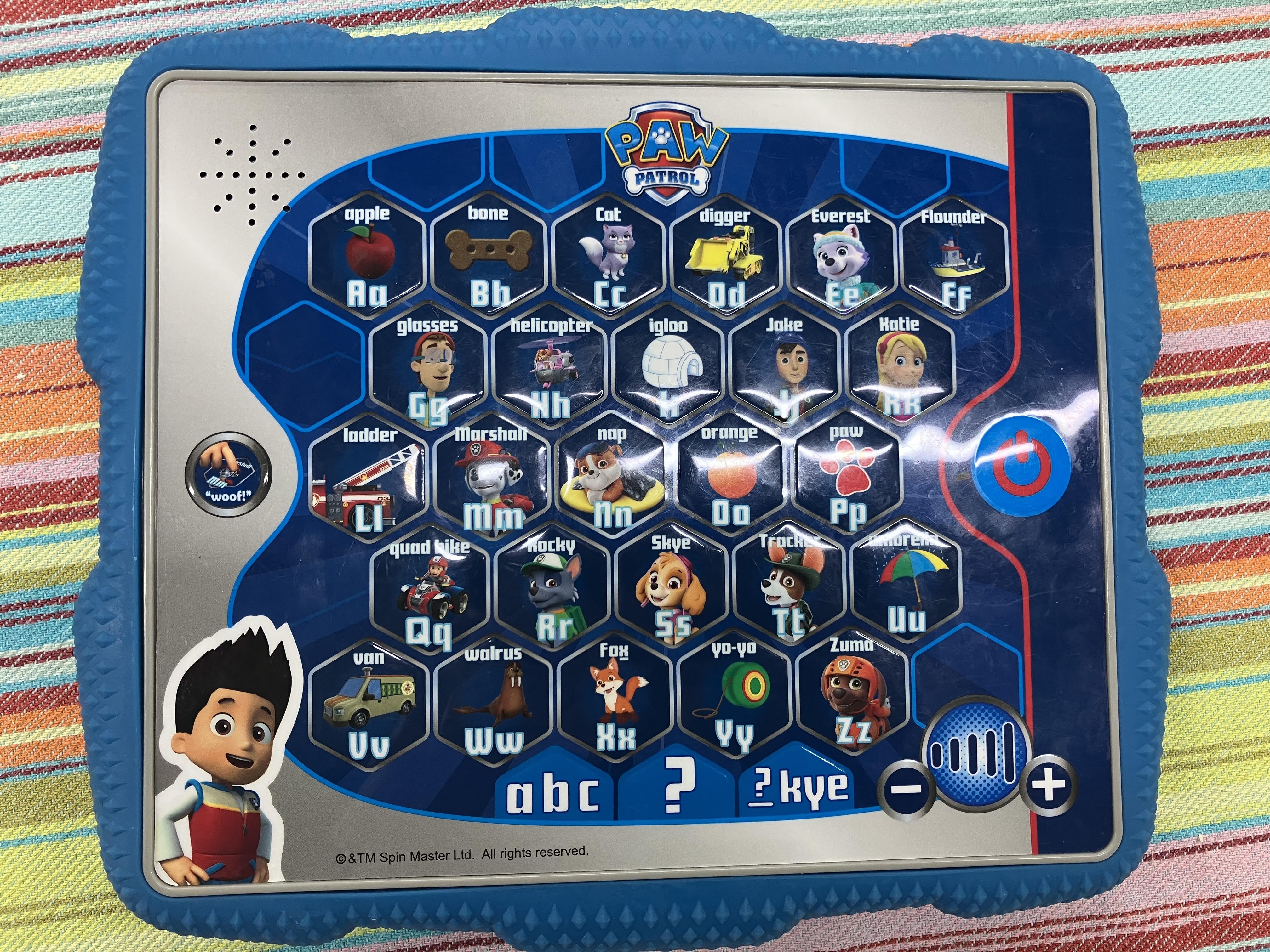 Paw Patrol Alphabet computer